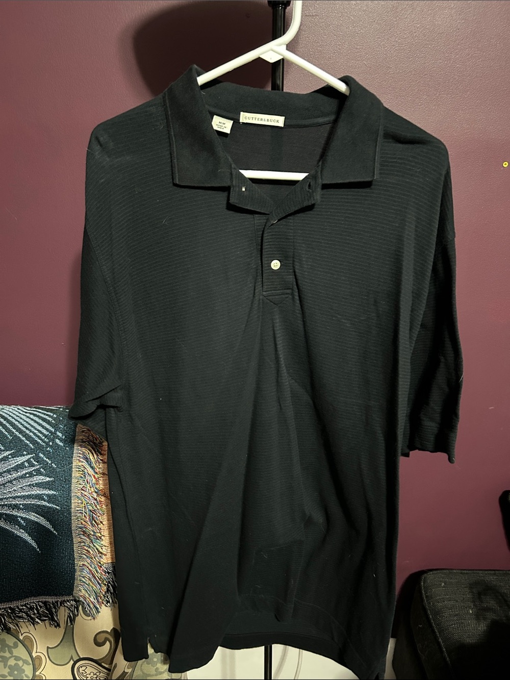 Cutter & Buck Men’s Black Short-Sleeve Polo